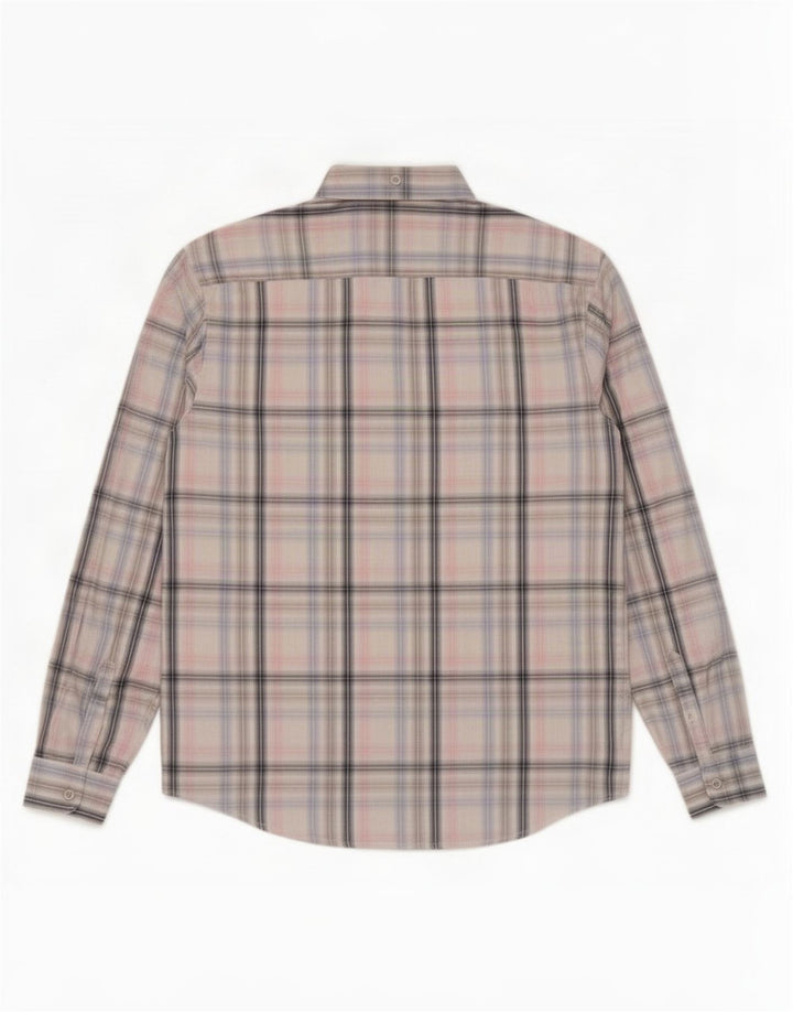 Camisa masculina Penguin Heritage Slim Fit grande xadrez multicolorida