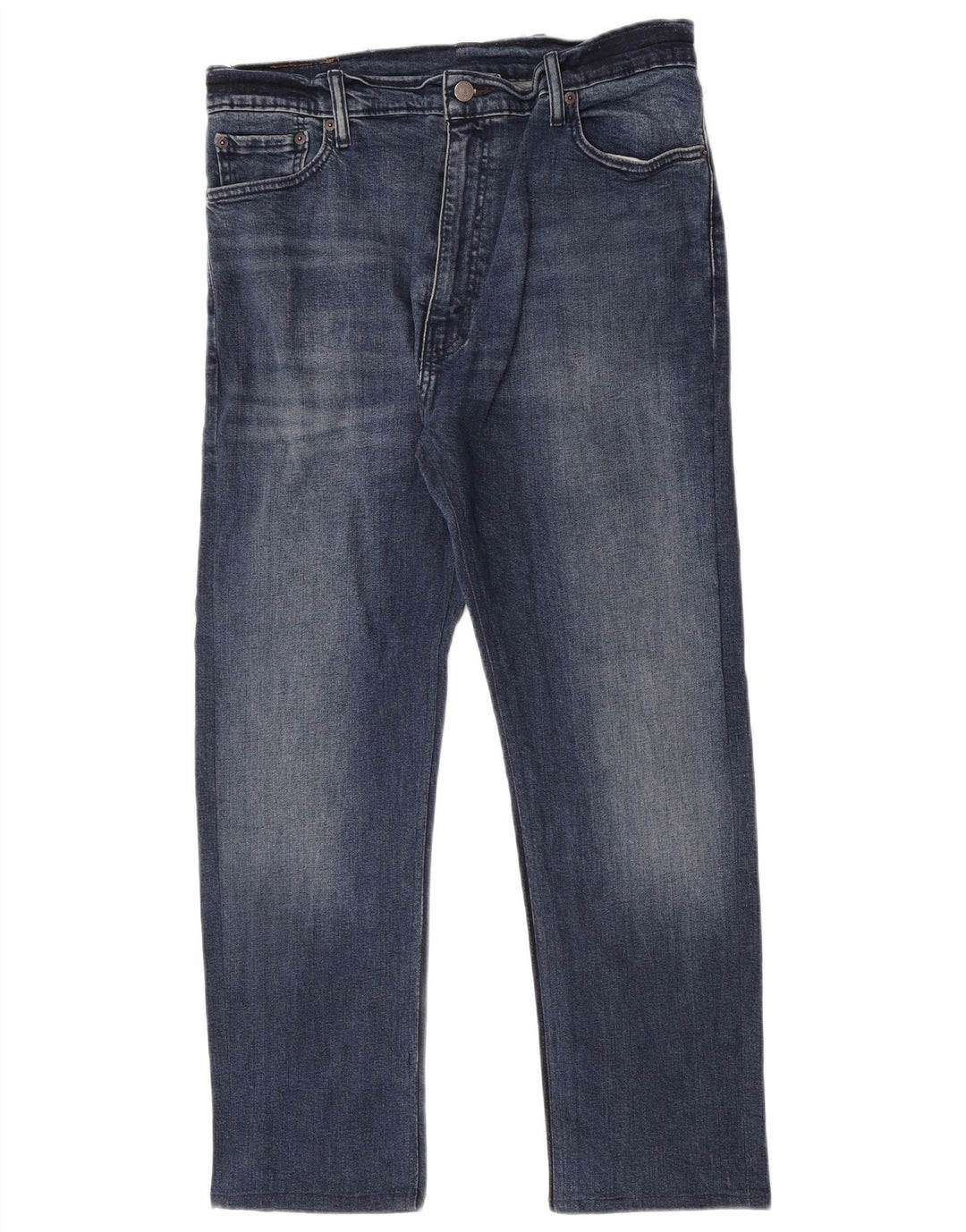 Calça jeans masculina Levi's 513 Slim Straight W40 L27 azul algodão
