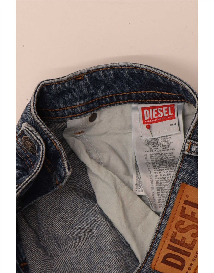Diesel Mens Slim Jeans W31 L32 Azul Algodão