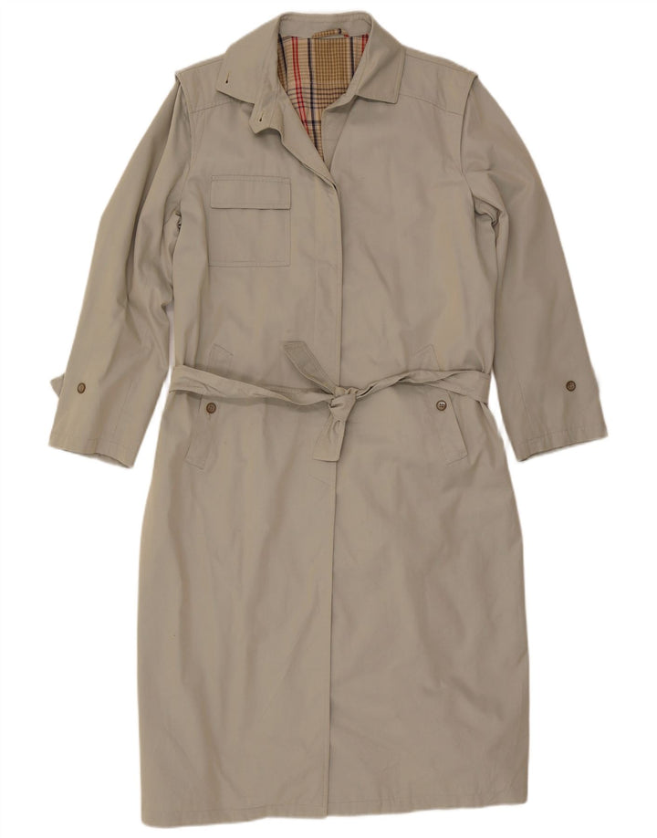 Trench Coat feminino vintage IT 44 algodão bege médio