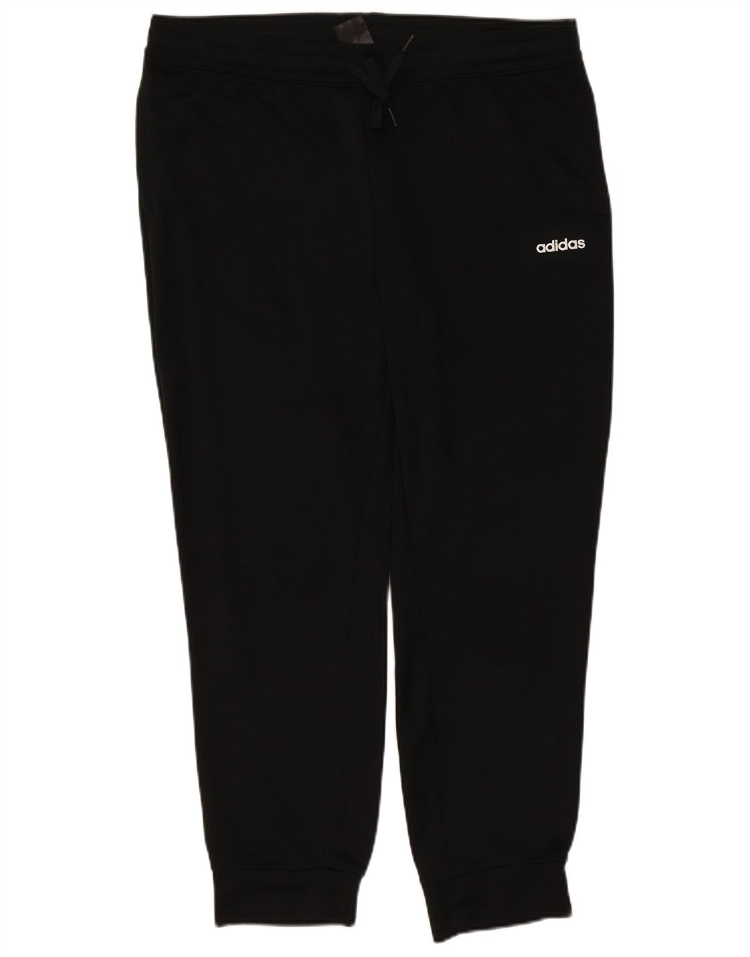 ADIDAS Calças de treino femininas Joggers UK 20/22 XL Preto Poliéster
