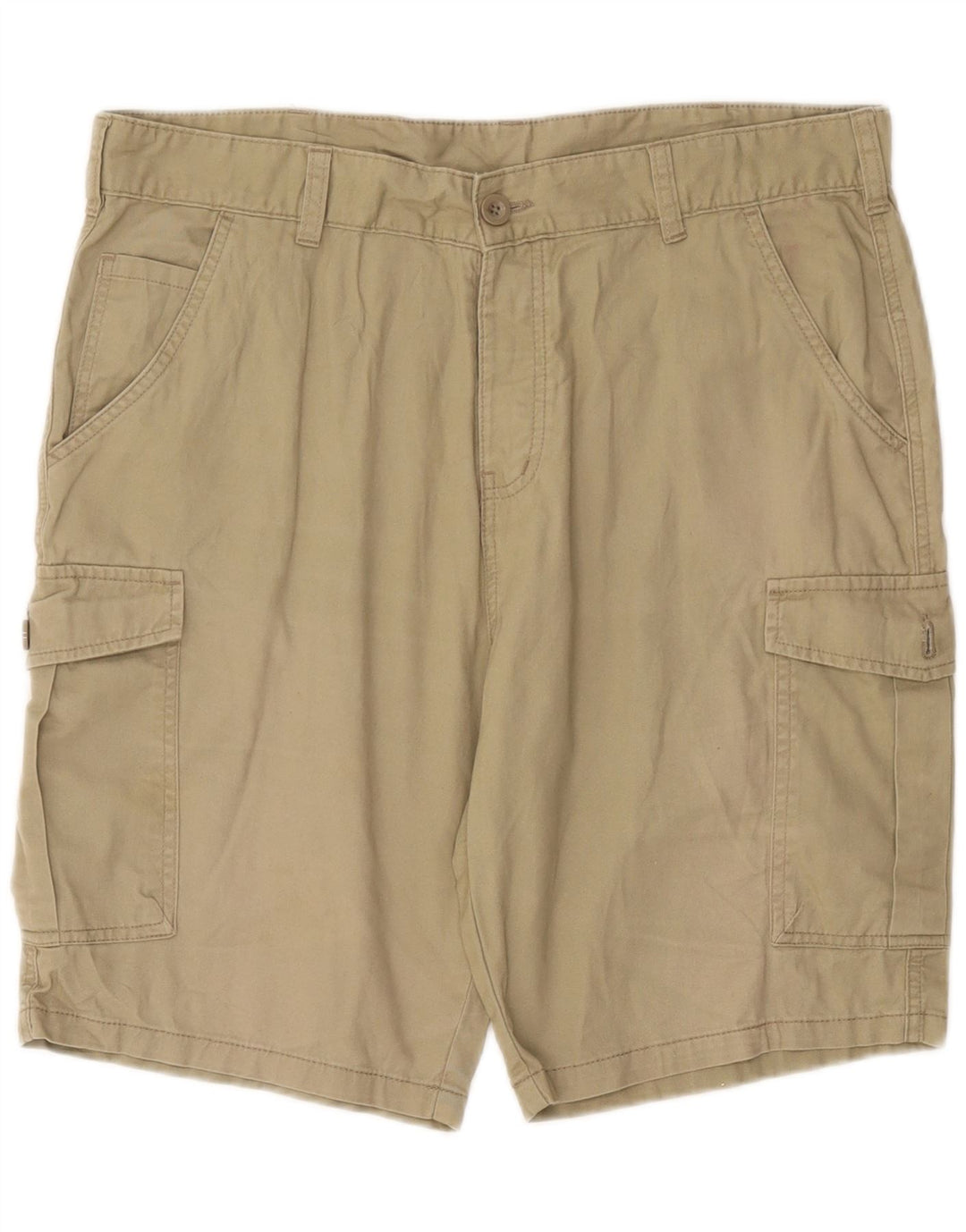 Shorts cargo masculino Mountain Warehouse W36 grande algodão bege