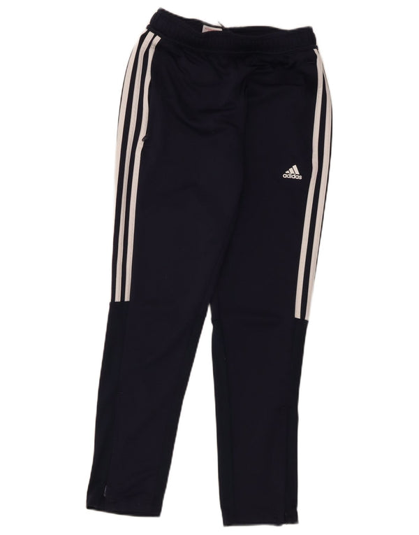 Calças de treino Adidas Boys Aeroready 11-12 anos azul marinho poliéster