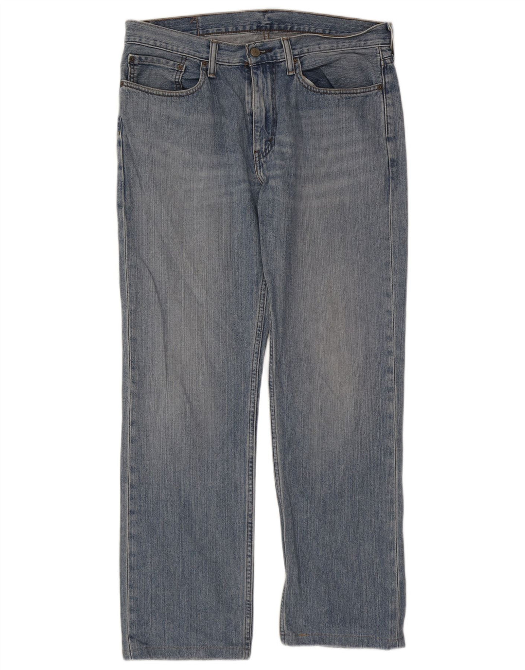 LEVI'S Masculino 514 Straight Jeans W34 L30 Azul Algodão
