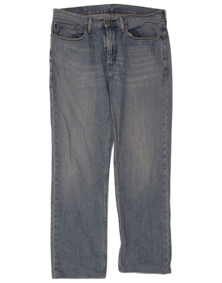 LEVI'S Masculino 514 Straight Jeans W34 L30 Azul Algodão