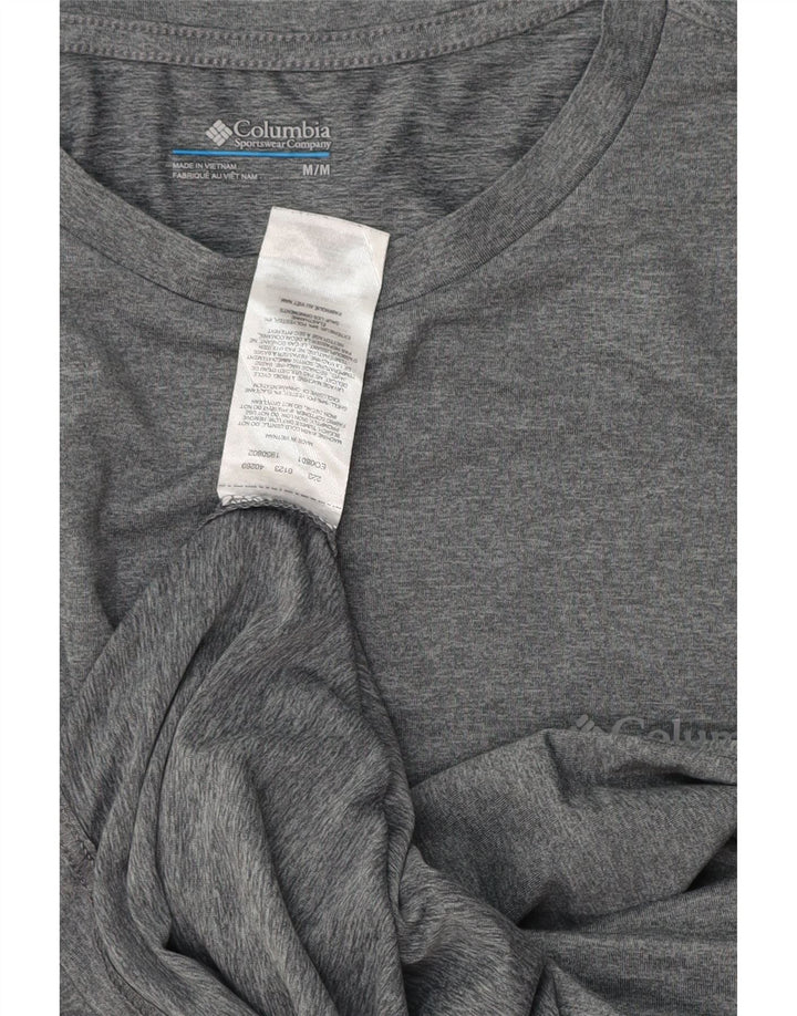 Camiseta masculina Columbia cinza médio poliéster