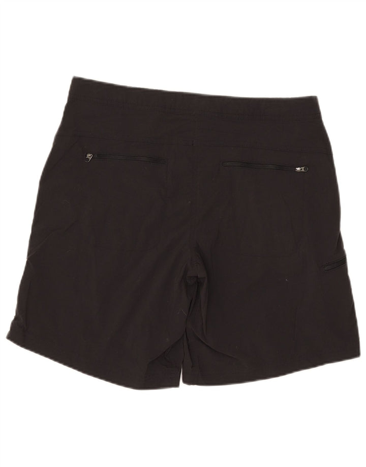 Shorts cargo feminino L.L.Bean US 10 grande W32 nylon preto