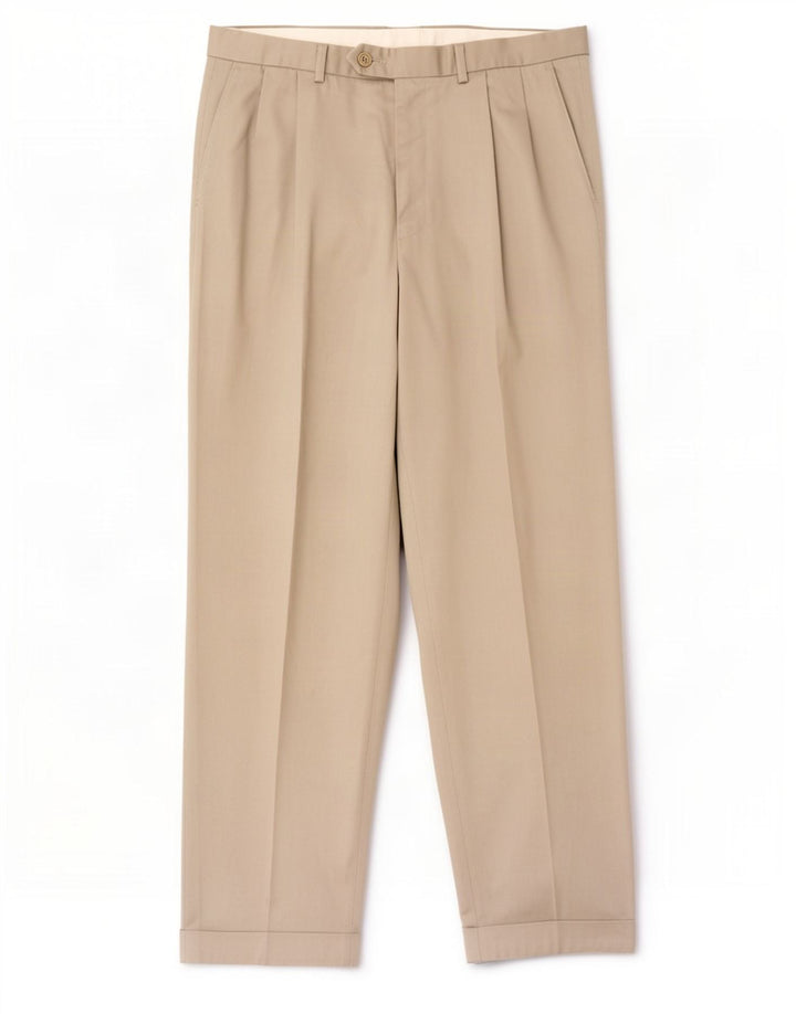 Calça casual masculina Marks & Spencer com pegged W32 L31 poliéster verde
