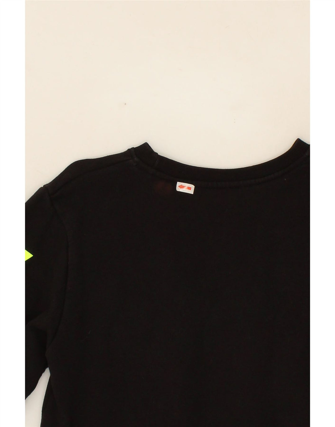PYREX Boys Graphic Sweatshirt Jumper 10-11 Years Black Colourblock Cotton Vintage Pyrex and Second-Hand Pyrex from Messina Hembry 