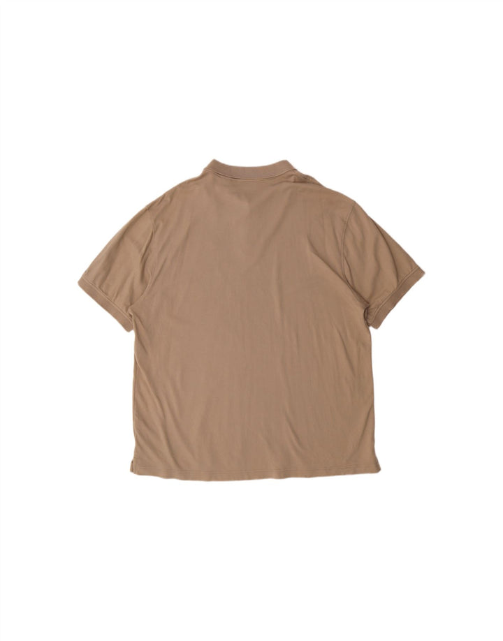 Camisa polo masculina IZOD 2XL algodão marrom