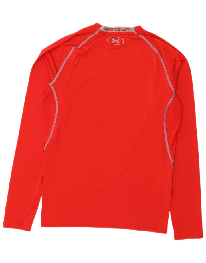 Under Armour Masculino Heat Gear Graphic Top Manga Longa XL Vermelho Poliéster