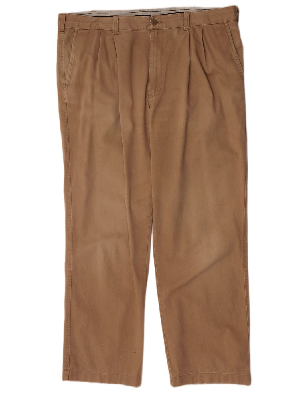 Calça chino masculina Marks & Spencer azul Harbour Pegged W42 L31 bege