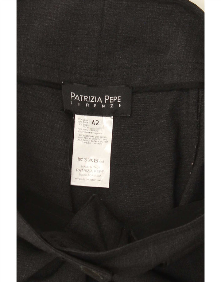 Calça capri feminina Patrizia Pepe IT 42 médio W30 L19 lã cinza