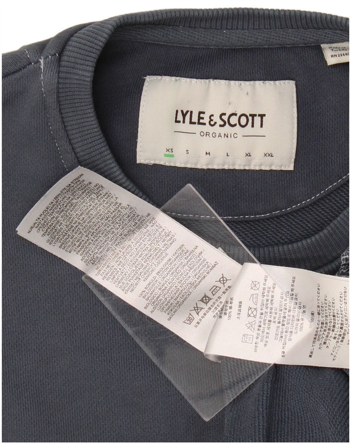 Moletom masculino LYLE & SCOTT Jumper XS azul marinho algodão