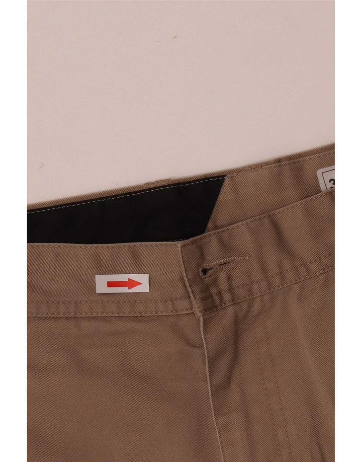 Volcom Mens Chino Shorts Grande W36 Poliéster Bege