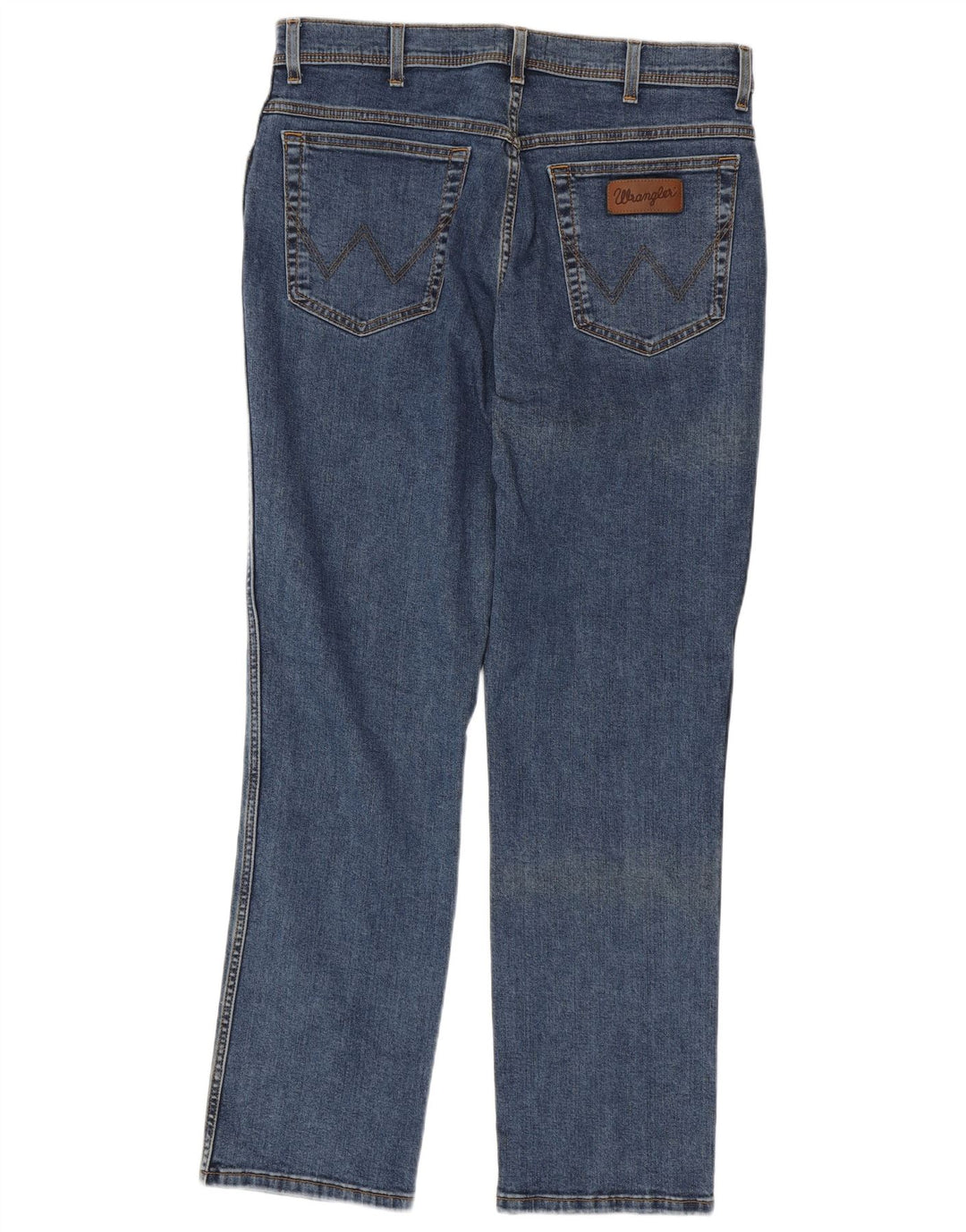 Wrangler Masculino Texas Straight Jeans W36 L32 Azul Algodão