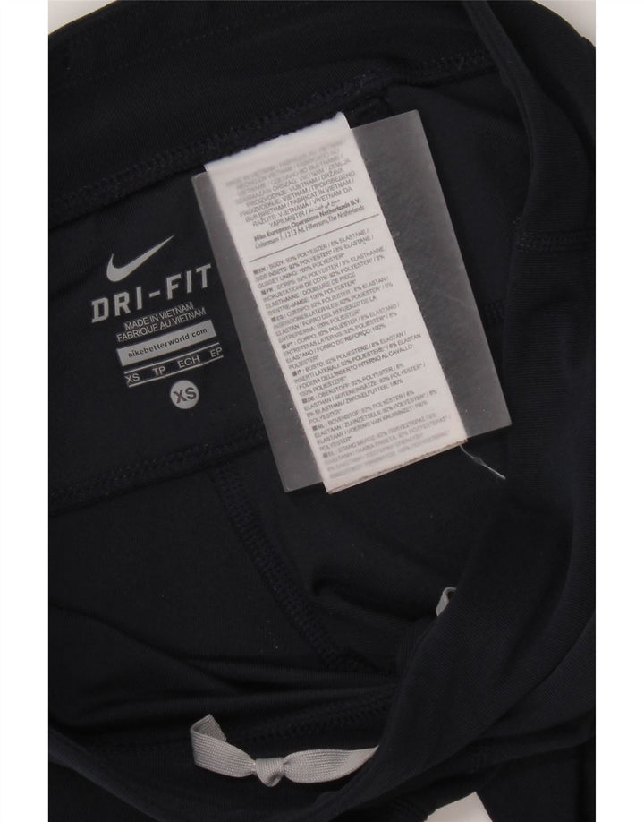 Leggings Nike Dri Fit Feminino UK 6 XS Azul Marinho Poliéster