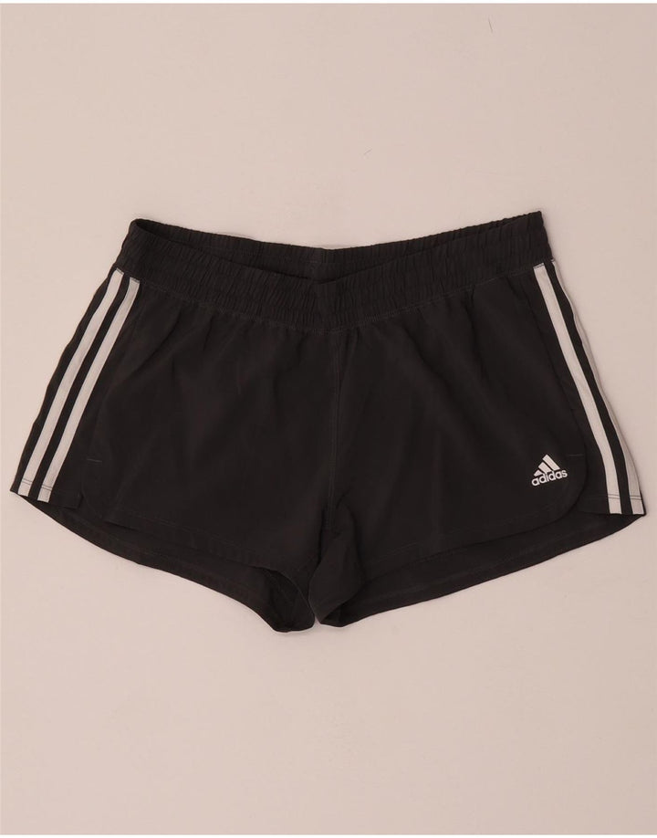 Adidas Womens Aeroready Sport Shorts UK 12/14 Médio Preto Poliéster