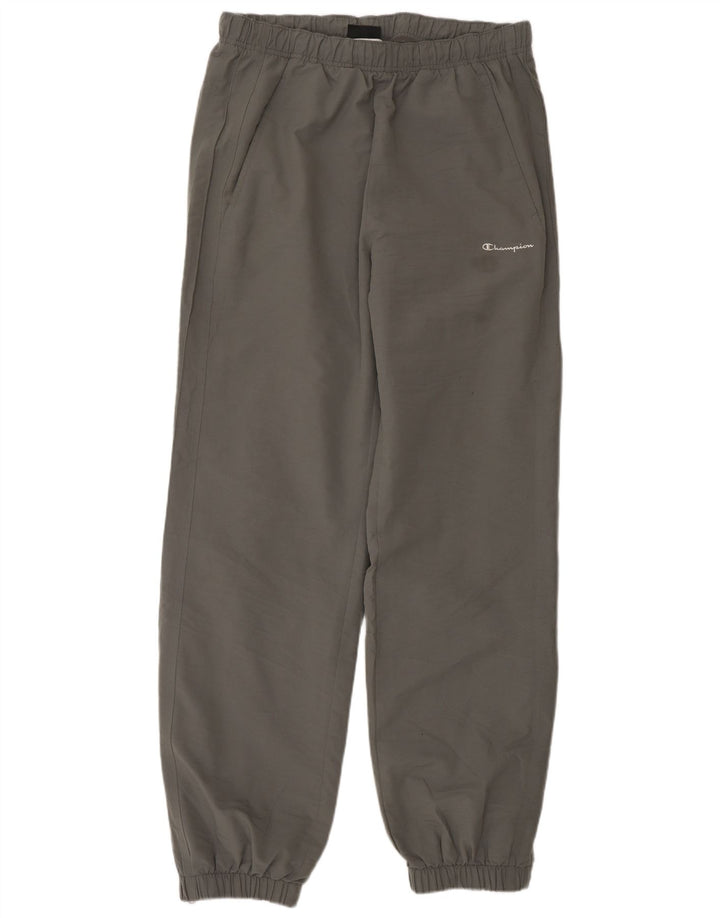 Calça de treino masculina Champion Joggers grande poliéster cinza