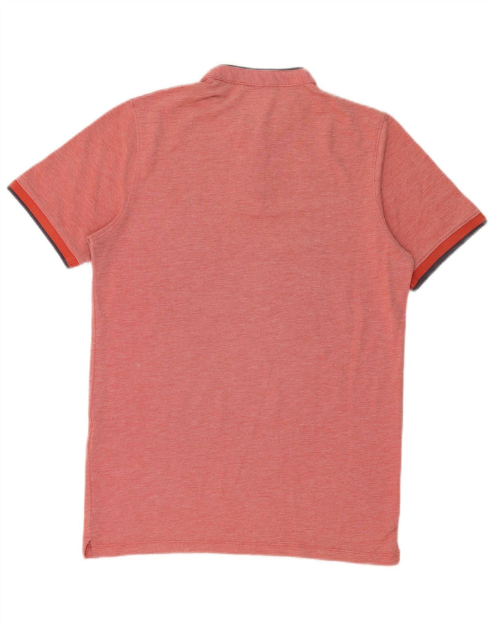 Camisa polo masculina Jack & Jones pequena de algodão vermelho