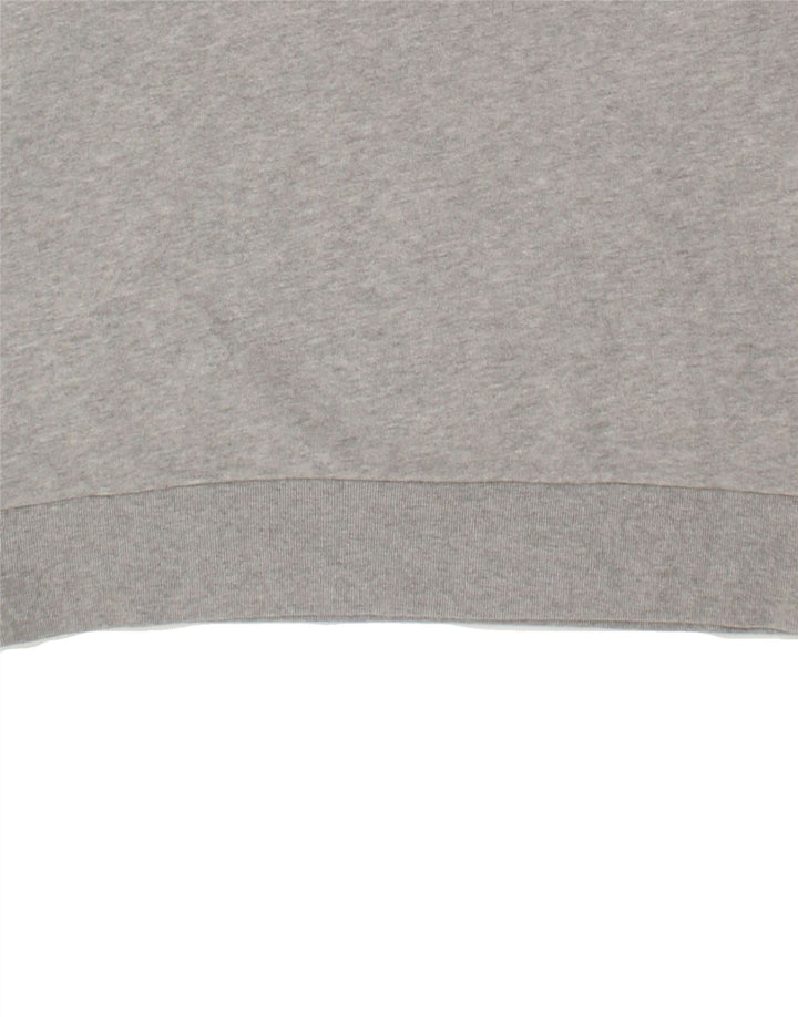 LEVI'S Womens Graphic Hoodie Jumper UK 14 Medium Grey Cotton | Vintage Levi's | Thrift | Second-Hand Levi's | Used Clothing | Messina Hembry 