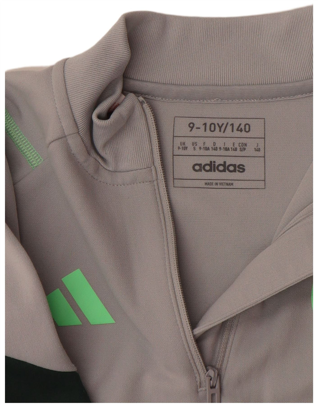 ADIDAS Meninos Aeroready Pullover Treino Top 9-10 Anos Cinza Colourblock
