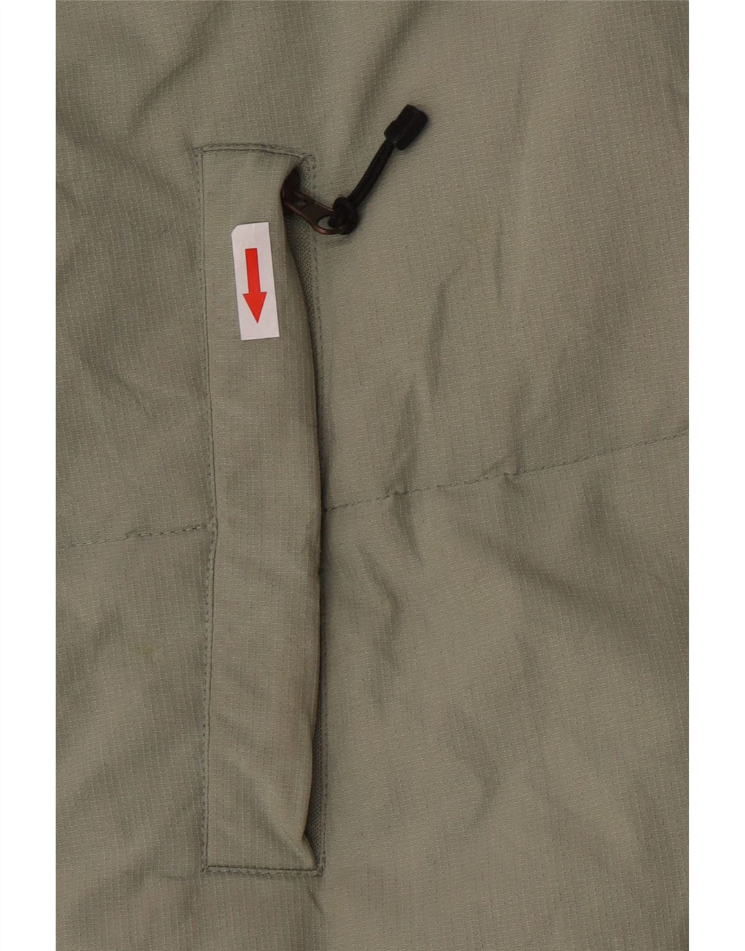 Jaqueta acolchoada com capuz masculino Fila UK 40 grande poliamida cáqui