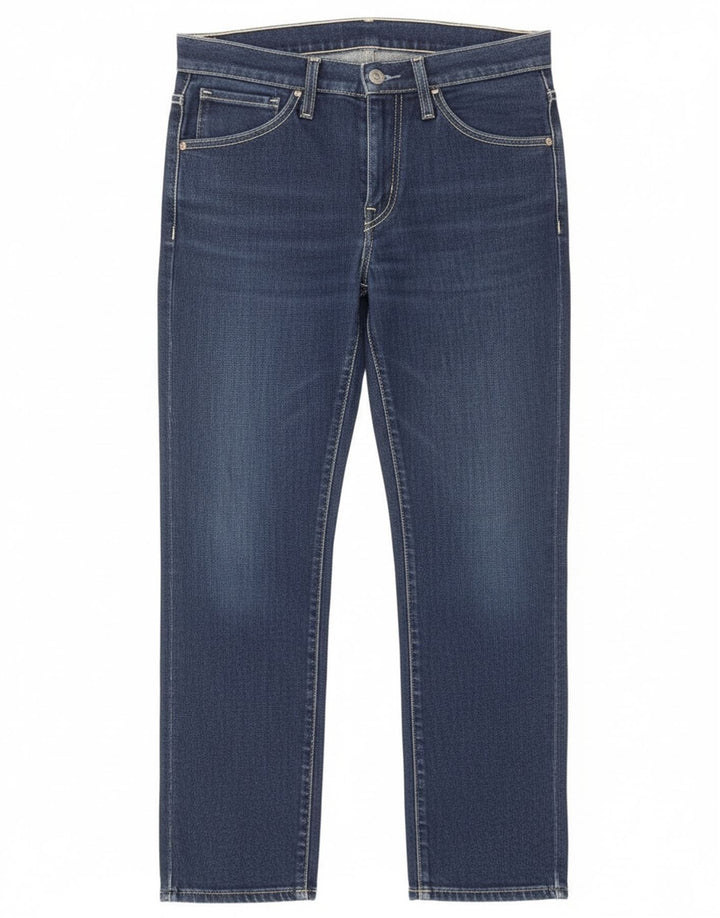 Jeans retos femininos Levi's W29 L28 algodão azul marinho