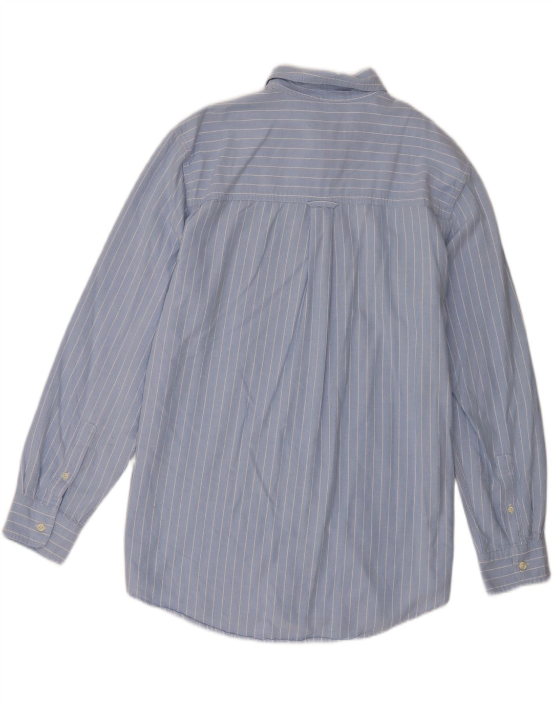 Camisa masculina Chaps de algodão listrado azul grande