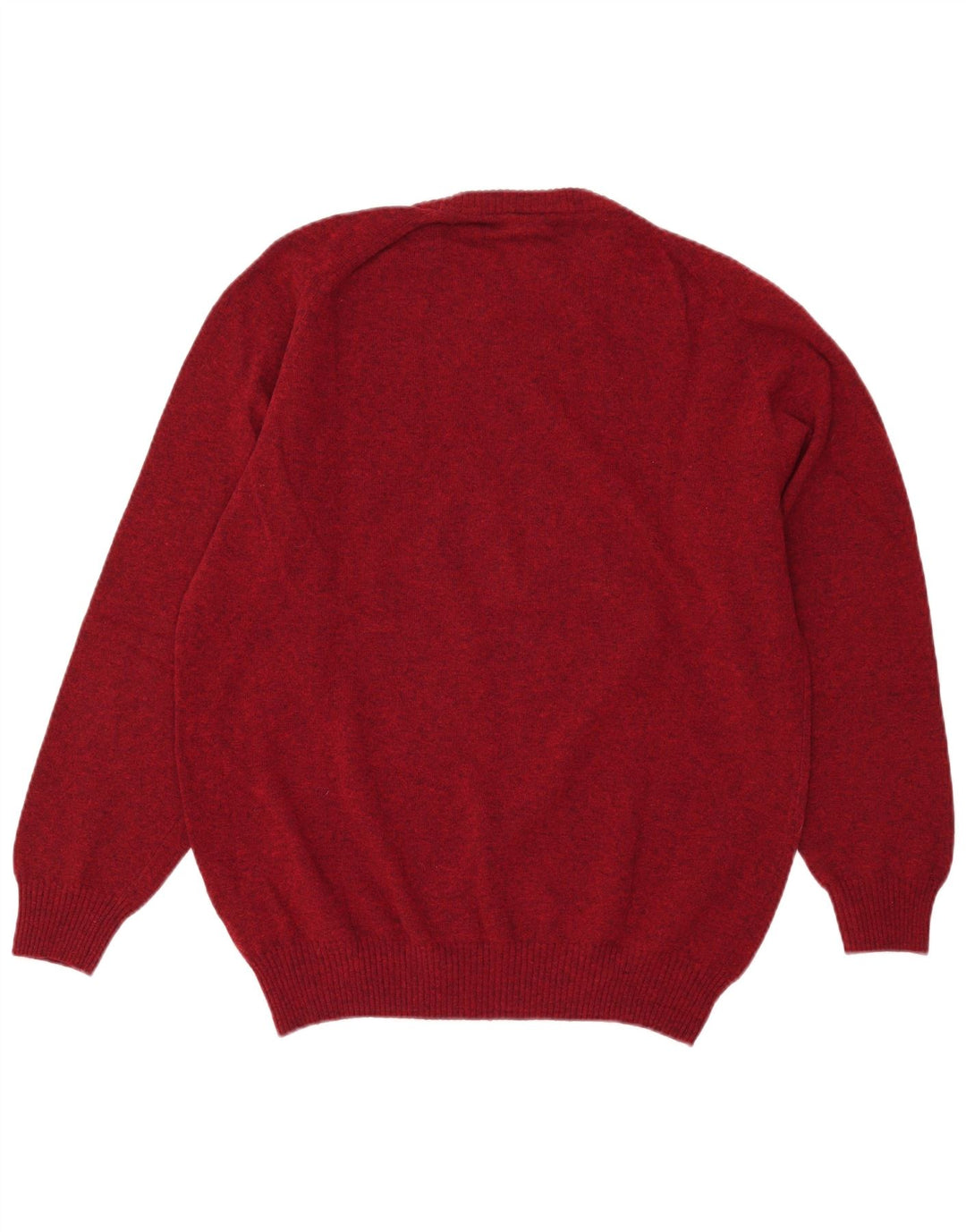 Suéter vintage masculino com gola redonda IT 50/52 médio marrom manchado