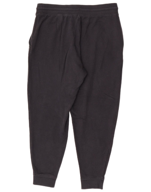 Calça de treino feminina Marks & Spencer Joggers Reino Unido 14 grande algodão preto
