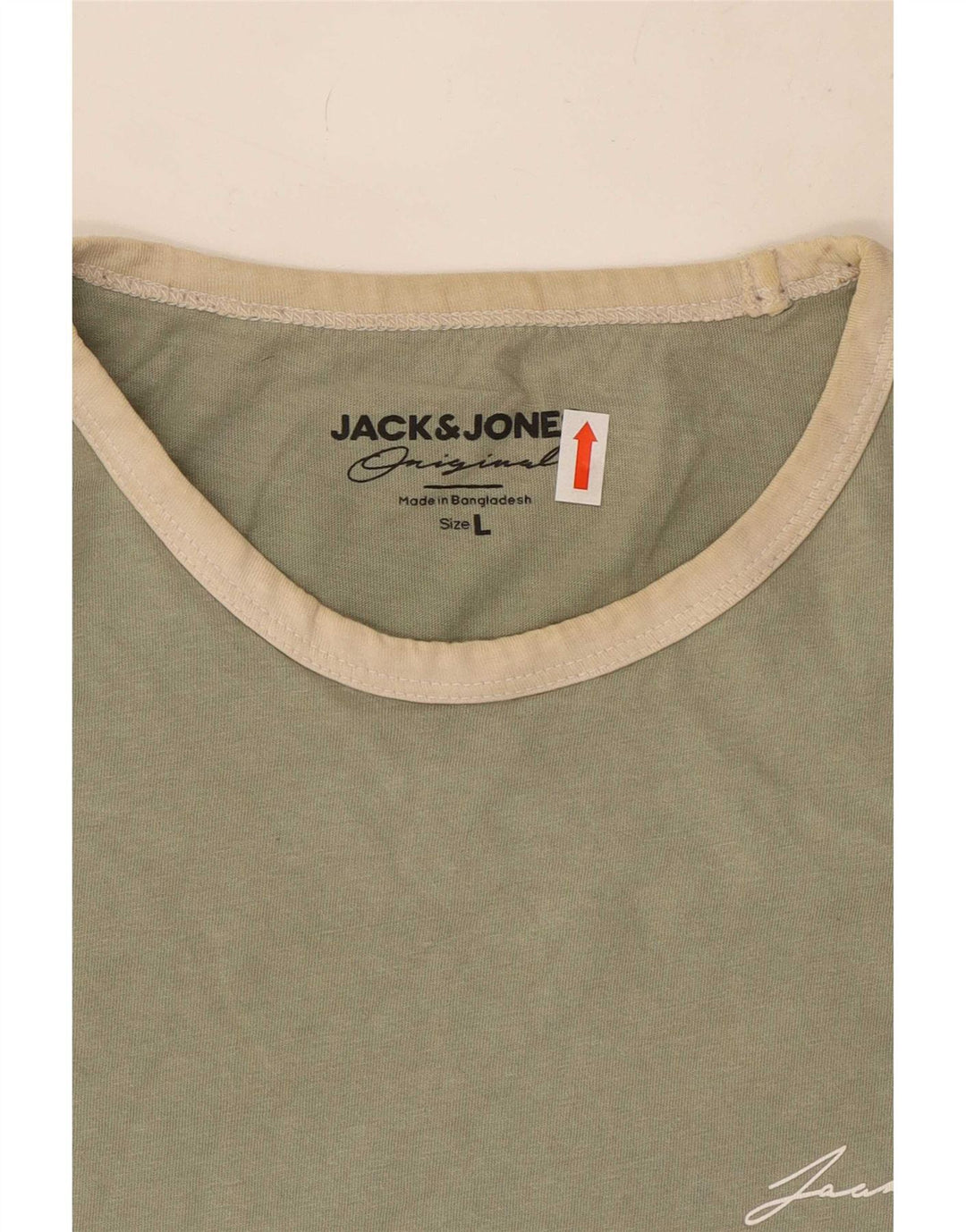 Camiseta masculina Jack & Jones grande algodão verde