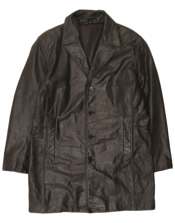 Casaco de couro masculino Buffalo UK 38 médio preto
