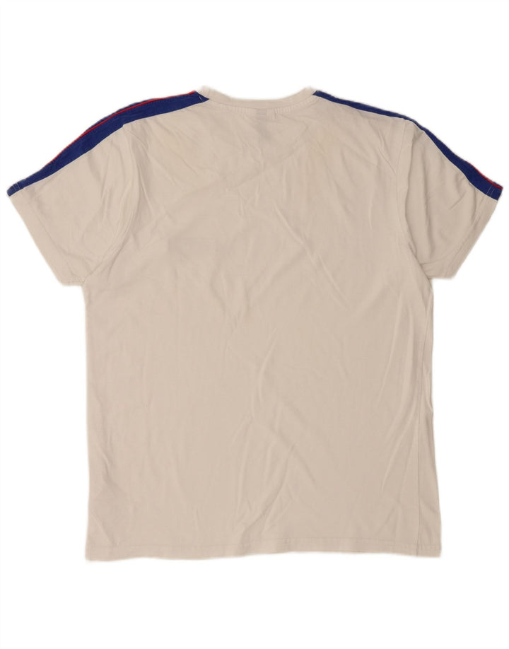 Camiseta feminina ELLESSE UK 16 grande algodão branco