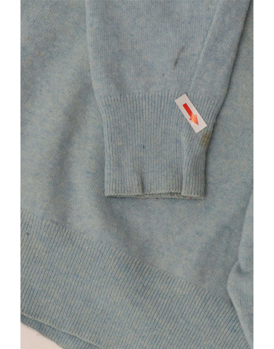 Suéter masculino Lacoste com gola redonda, tamanho 3, lã de cordeiro azul pequena
