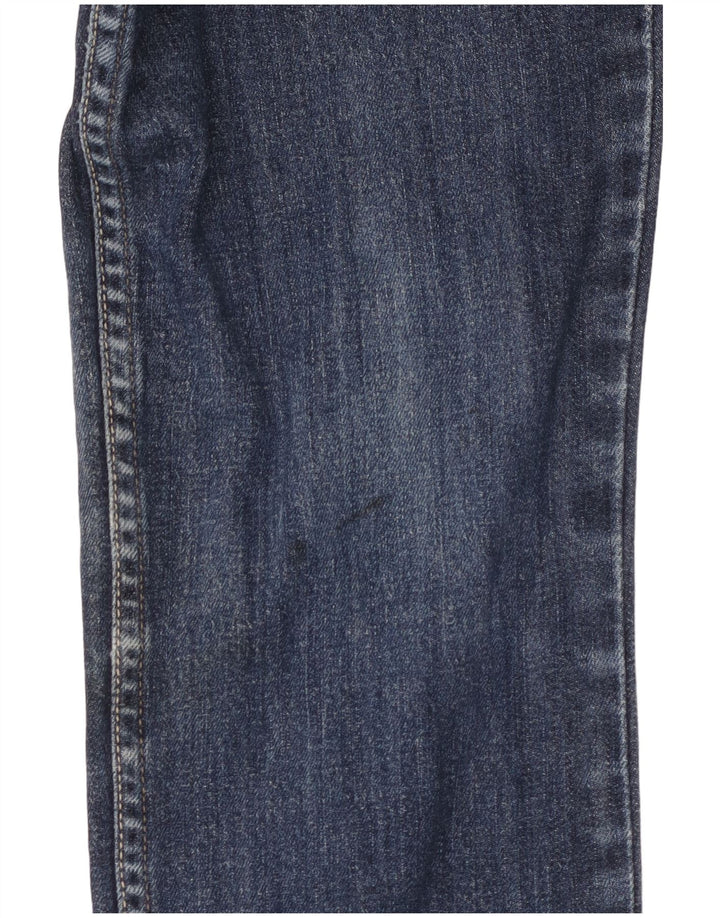 Calça jeans feminina Levi's 524 Super Low Slim US 7 Médio W32 L30 Azul Algodão