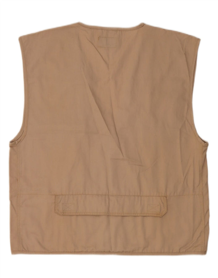 Master Mens Utility Gilet UK 42 XL Algodão Bege