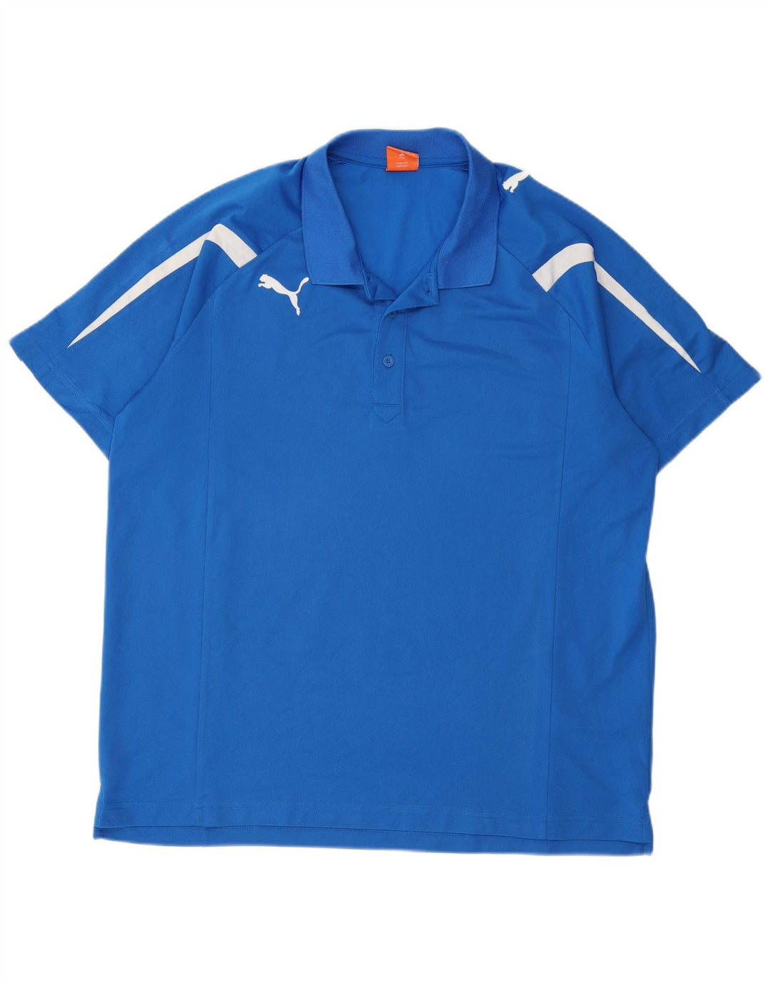 Camisa polo masculina Puma 2XL azul colorblock poliéster