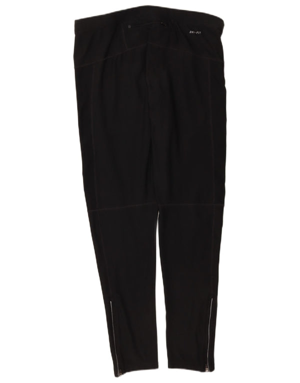 Nike Womens Dri Fit Leggings UK 20 2XL  Black Polyester