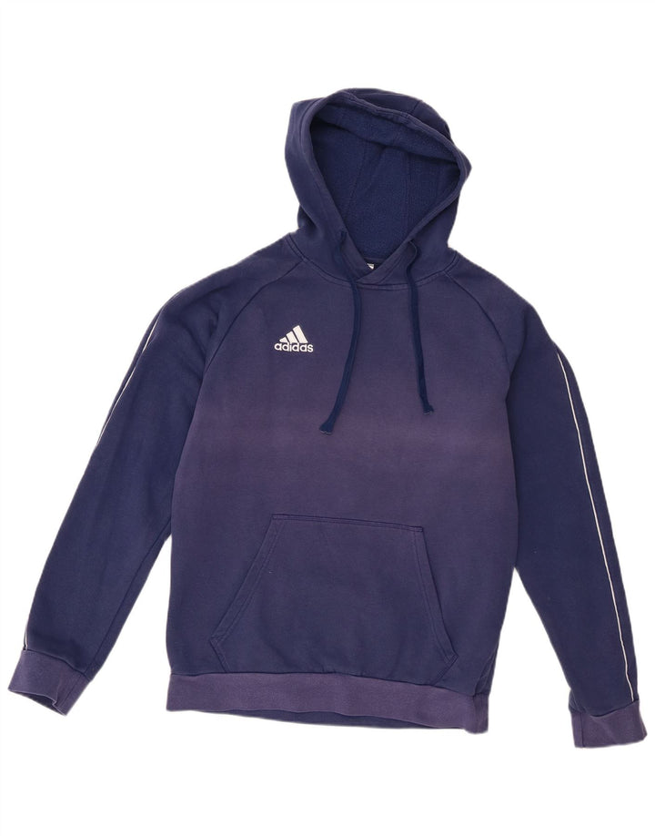 Adidas Mens Hoodie Jumper Médio Algodão Azul