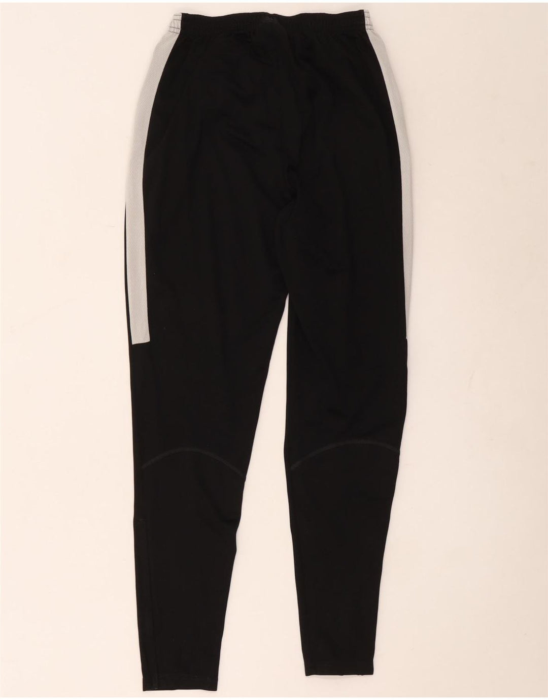Calça de treino masculina Nike Dri Fit pequena preta colorblock poliéster