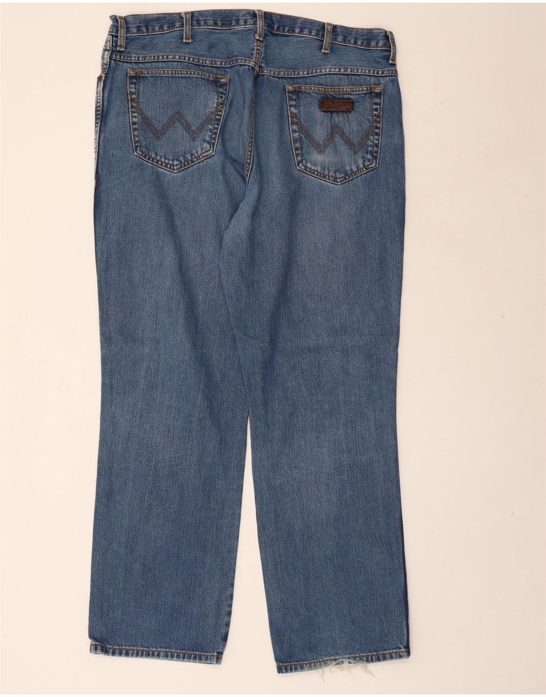 WRANGLER Masculino Ohio Straight Jeans W40 L32 Azul Algodão