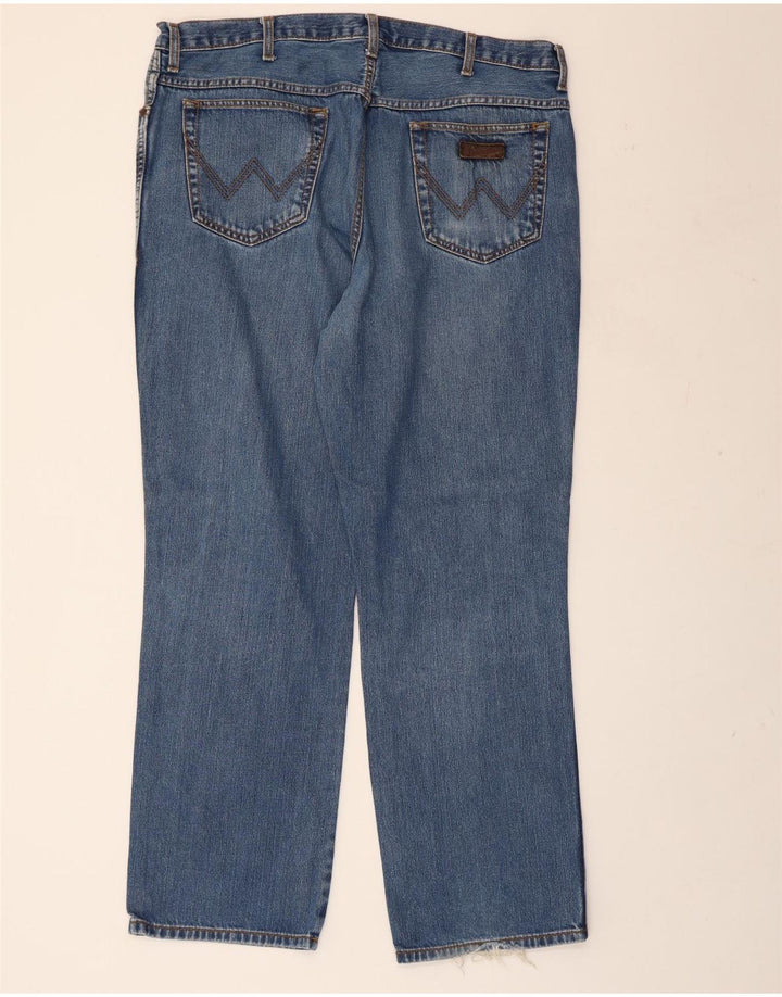 WRANGLER Masculino Ohio Straight Jeans W40 L32 Azul Algodão