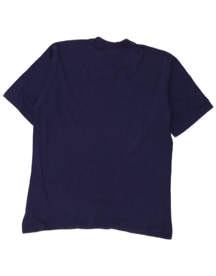 Adidas Mens Camiseta Top Médio Azul Marinho