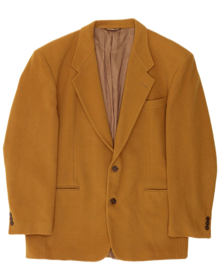 Enrico Coveri Jaqueta blazer masculina de 2 botões IT 50 grande lã marrom