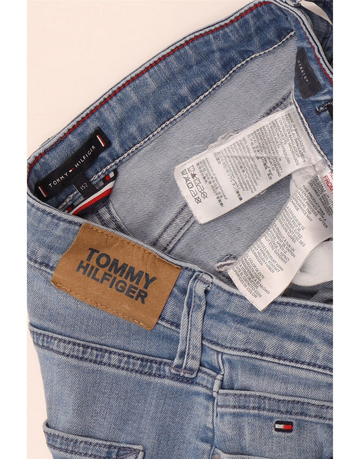 Jeans retos para meninos Tommy Hilfiger 12-13 anos azul algodão