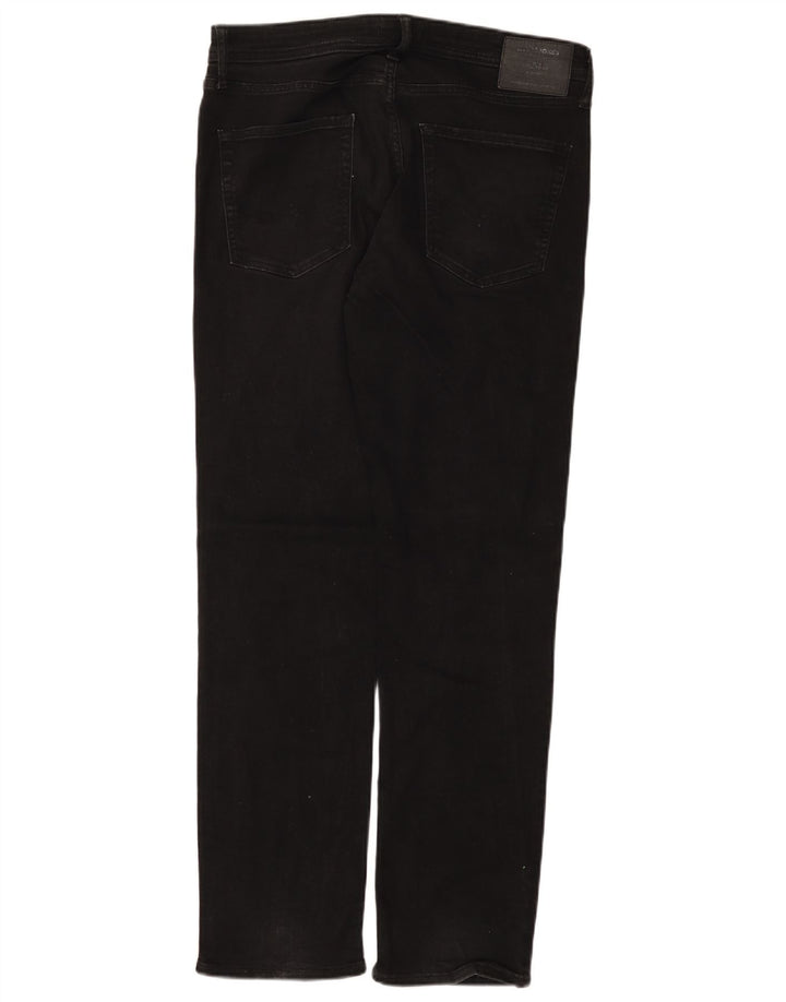 Jeans retos masculinos Jack & Jones W34 L34 algodão preto