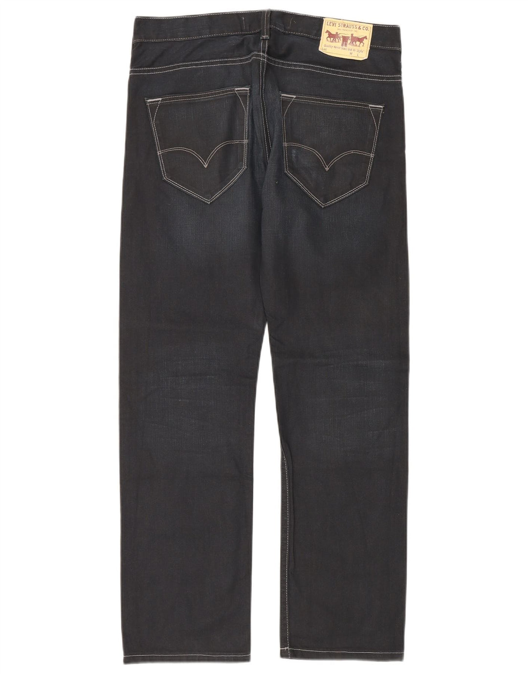 Levi's Masculino 504 Straight Jeans W32 L32 Azul Marinho Algodão