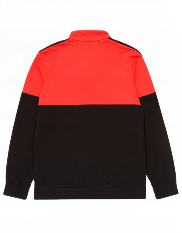 Adidas Meninos Graphic Tracksuit Top Jacket 15-16 Anos Vermelho Colorblock