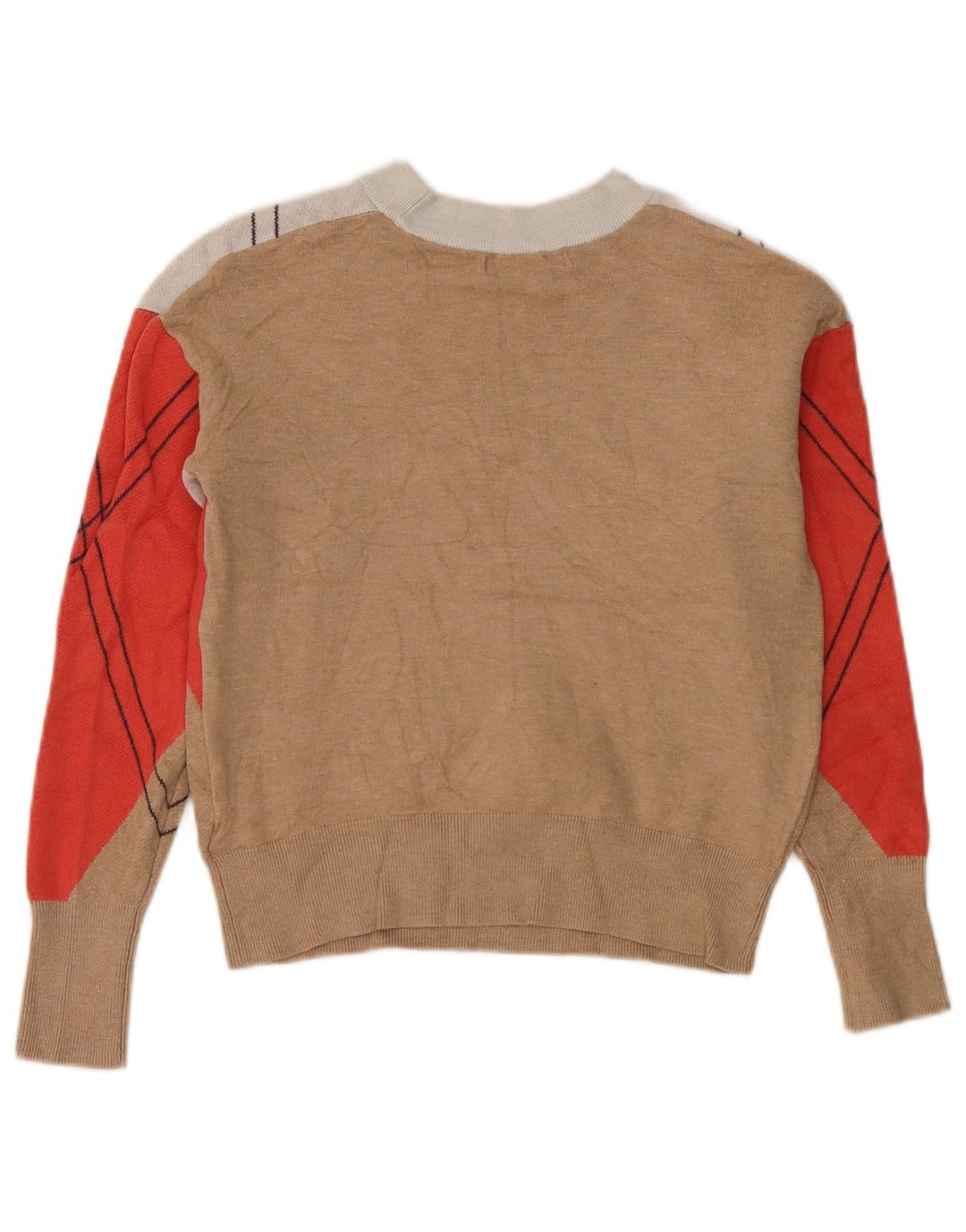 Suéter feminino Marks & Spencer com gola redonda e gola redonda, tamanho pequeno, multicolorido